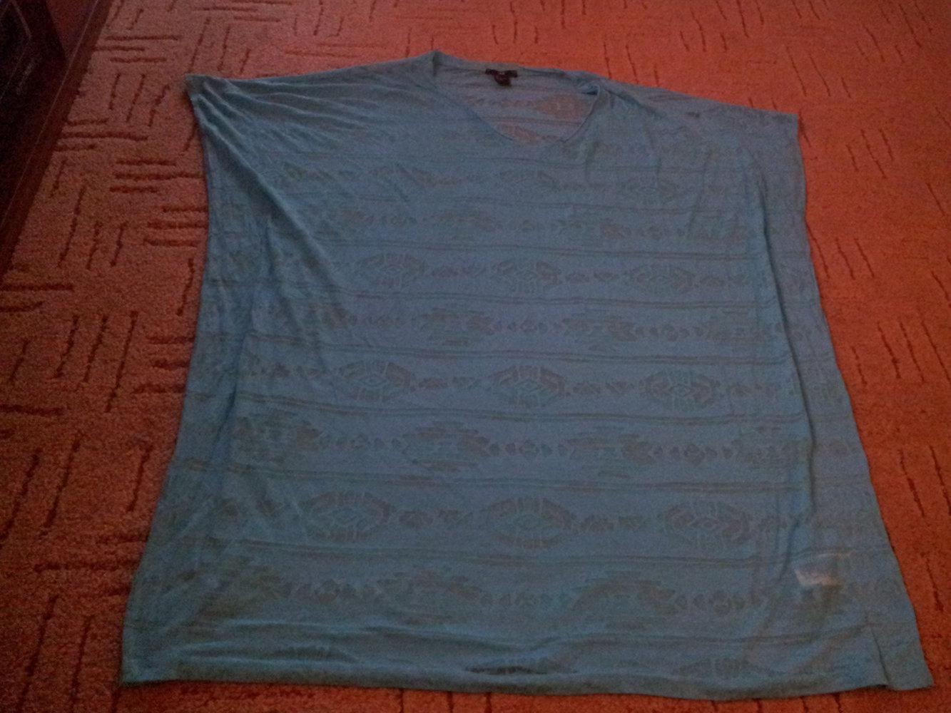 Shirt Tunika Strandtunika H&M türkis Gr. L transparent