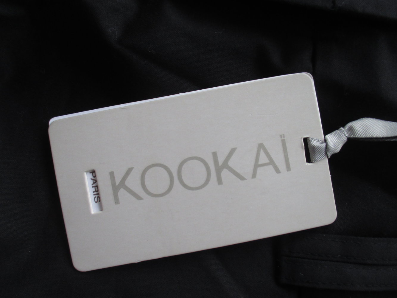 Kookai Paris, edle schwarze Chino, Anzughose, Neu mit Etikett, Gr. 34, NP 79 €