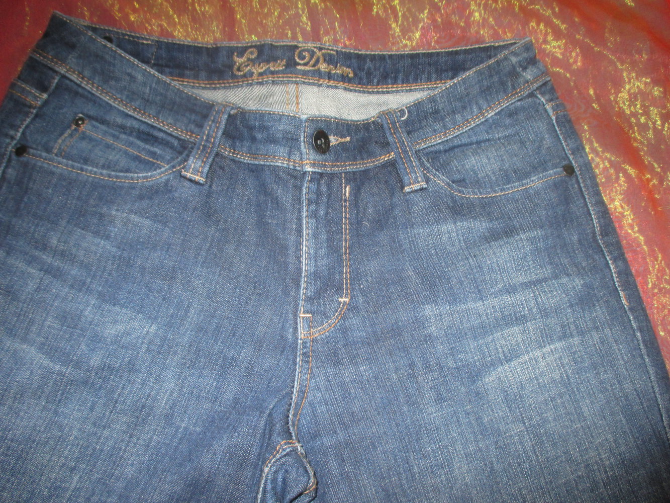 NEU Klassische High Waist * Boyfriend Damen Jeans Hose 