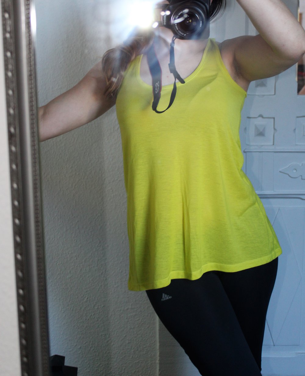 H&M Basic Sport Top Oversize grün Gr. XS / S