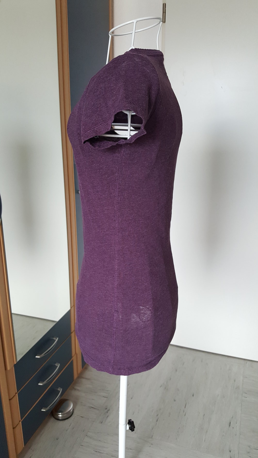 447. Lila T-Shirt von L.O.G.G. , Gr. XS