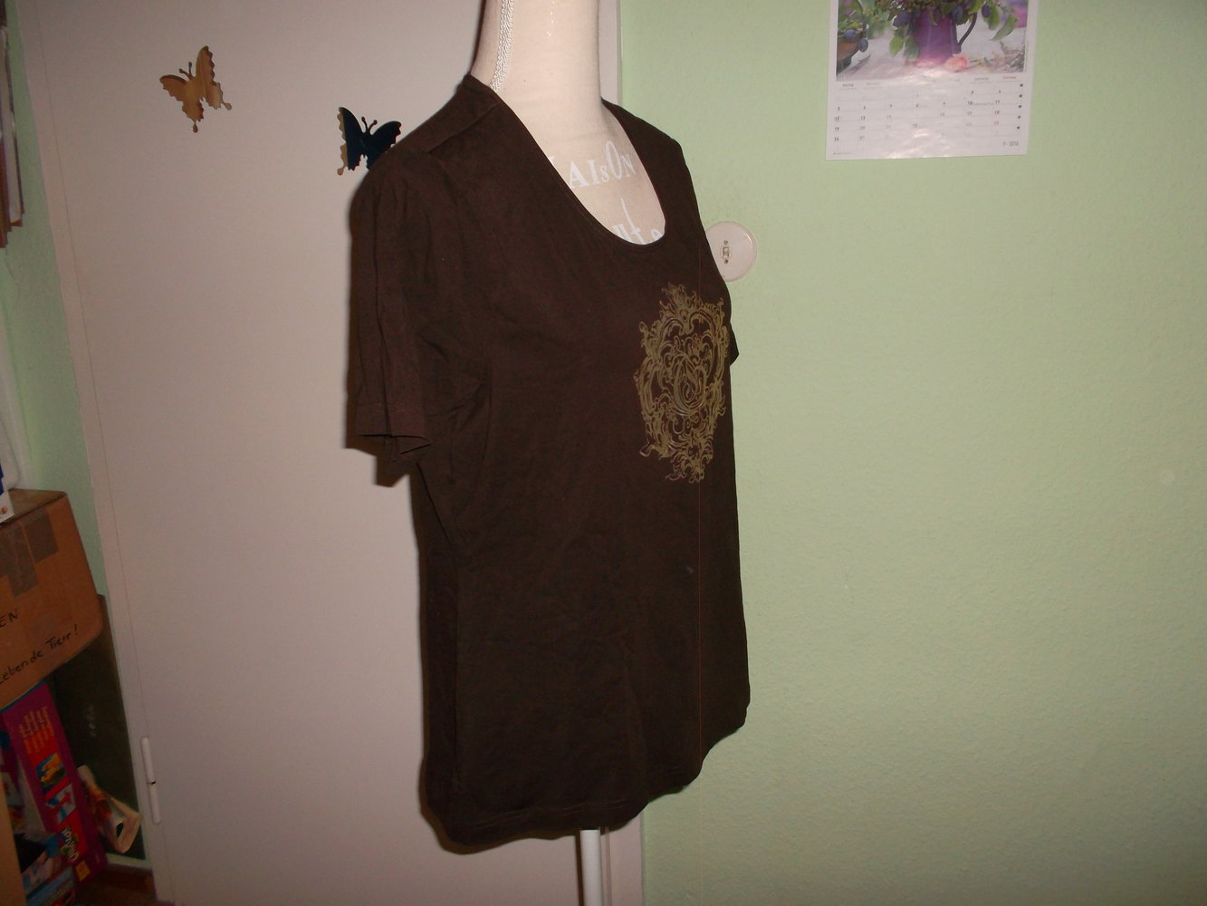  neues braunes t-shirt,44/46