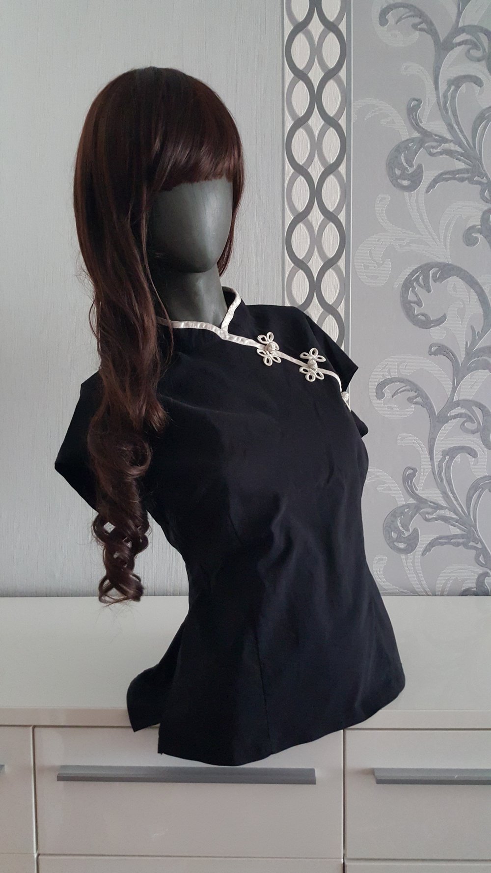 Schwarzes Asia Top China 42 auch 40 38 M L 