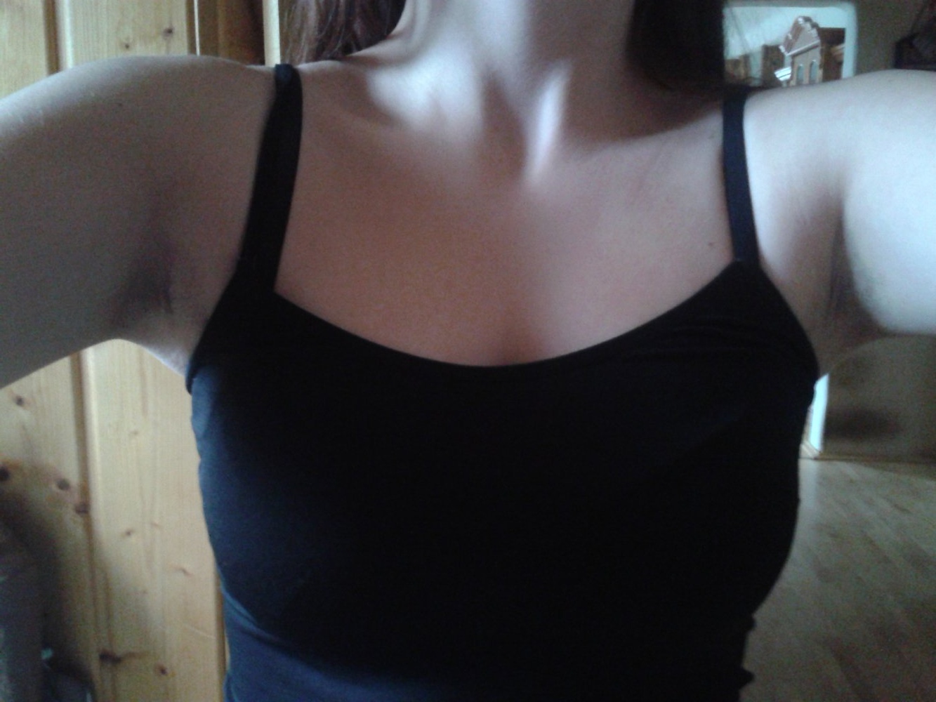 Tanktop schwarz schlicht stretchig