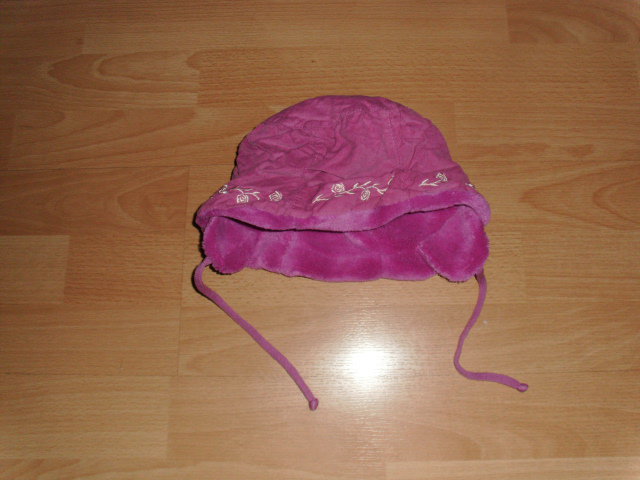 Mütze von Topolino, rosa mit kleinen Blüten, KU52