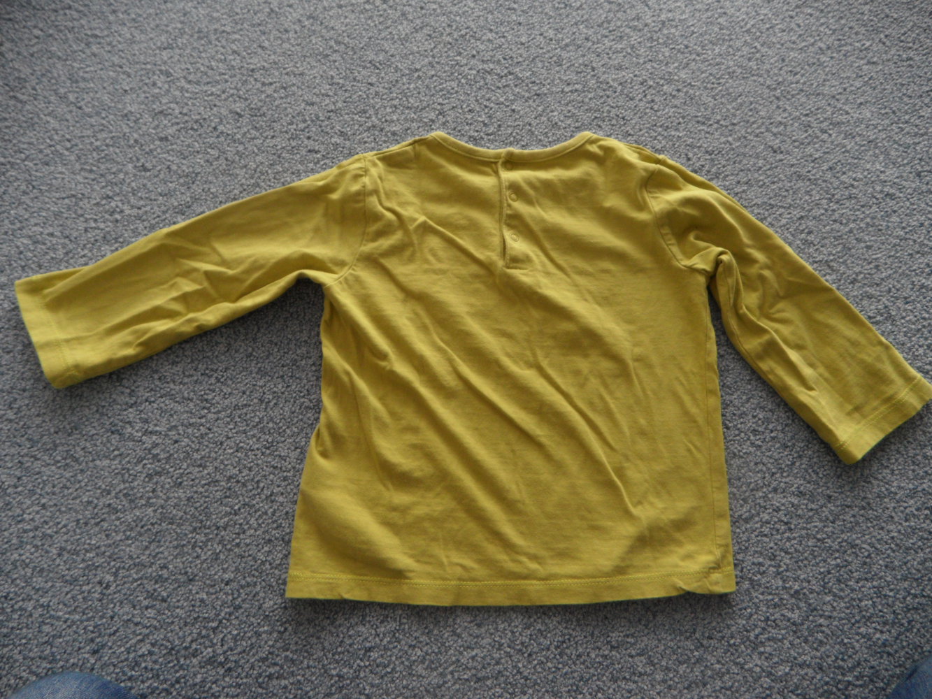 Vertbaudet anis-grünes Langarmshirt Gr. 86/92