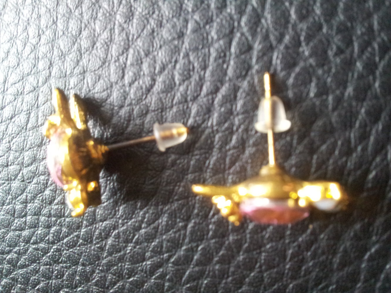 Modeschmuck Ohrringe Ohrstecker Eulen gold rosa weiß