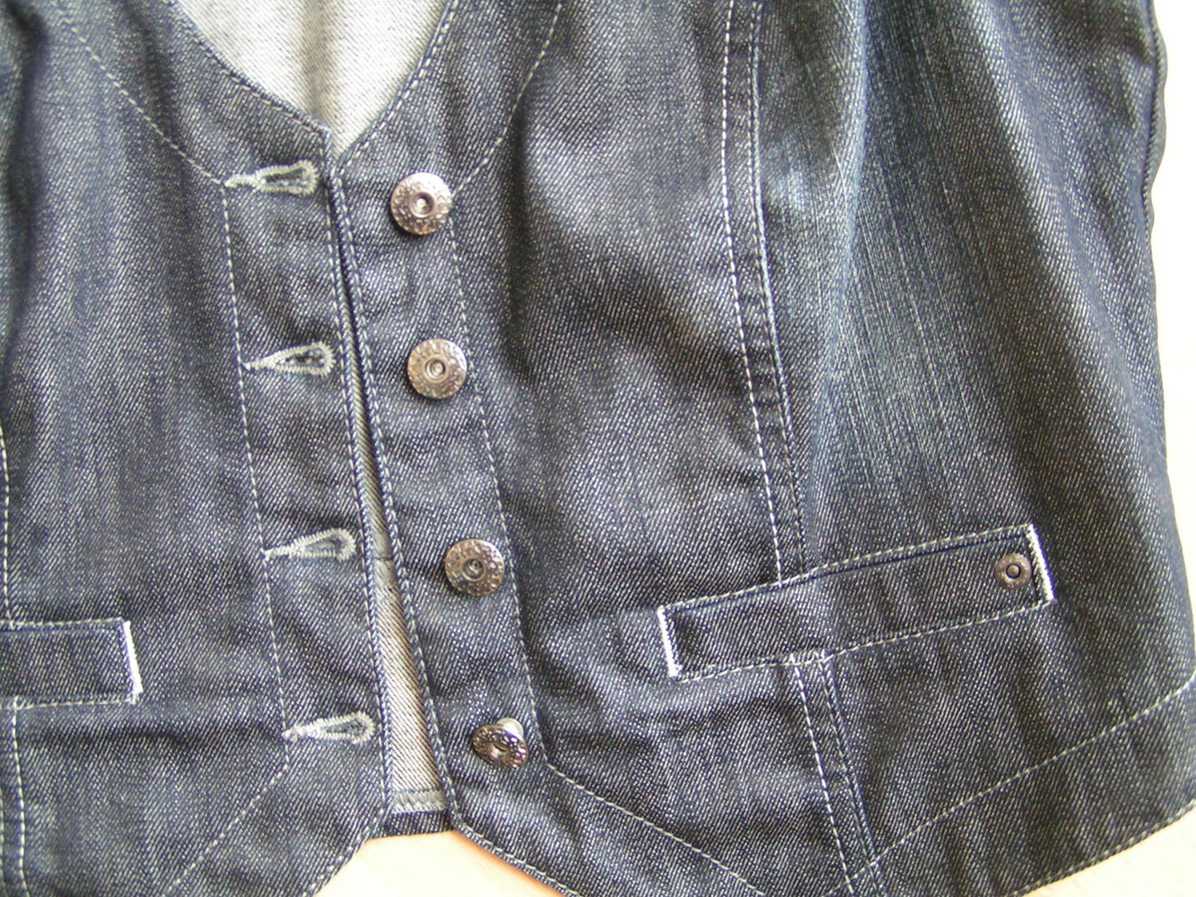 One Touch Boecker Jeans Weste darkblue Gr. 40 M Neu 99,95