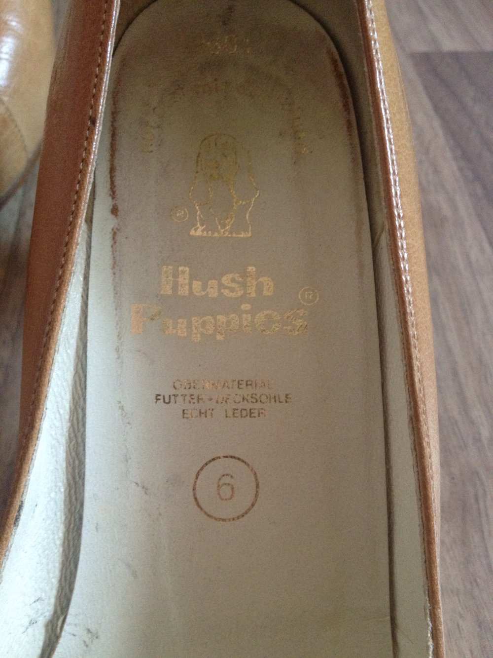 Hush Puppies braune Peep Toes