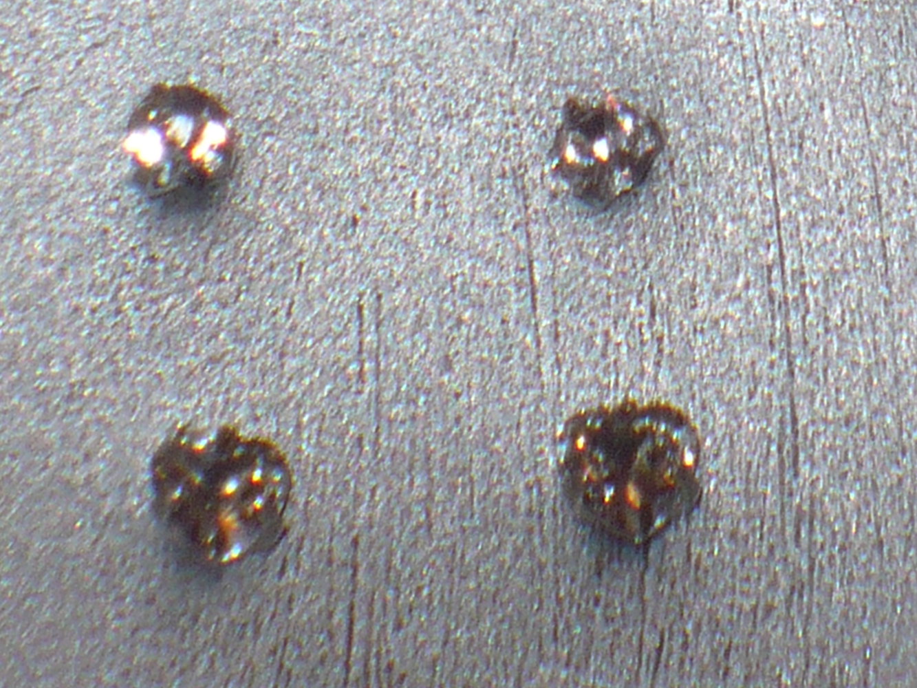 Set: 2 Paar Ohrstecker aus 925 Silber mit Glitzerstein