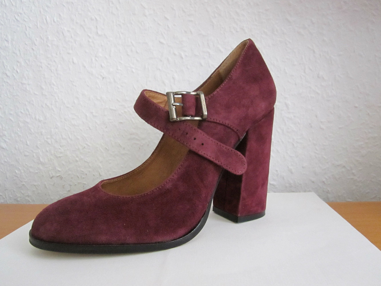 Pumps pflaume plum bordeaux aubergine Steve Madden Echt-Leder NEU