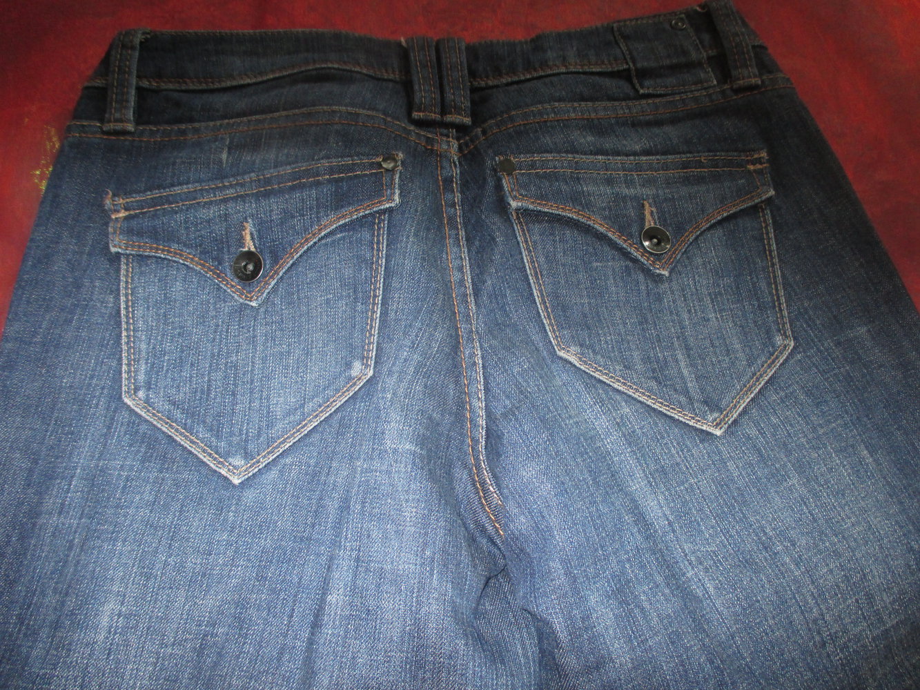 NEU Klassische High Waist * Boyfriend Damen Jeans Hose 