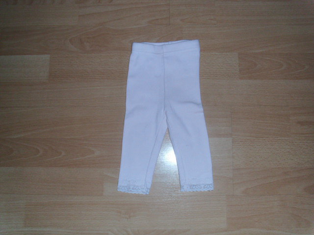 Leggings von H&M, hellrosa mit Spitze, Gr. 62 