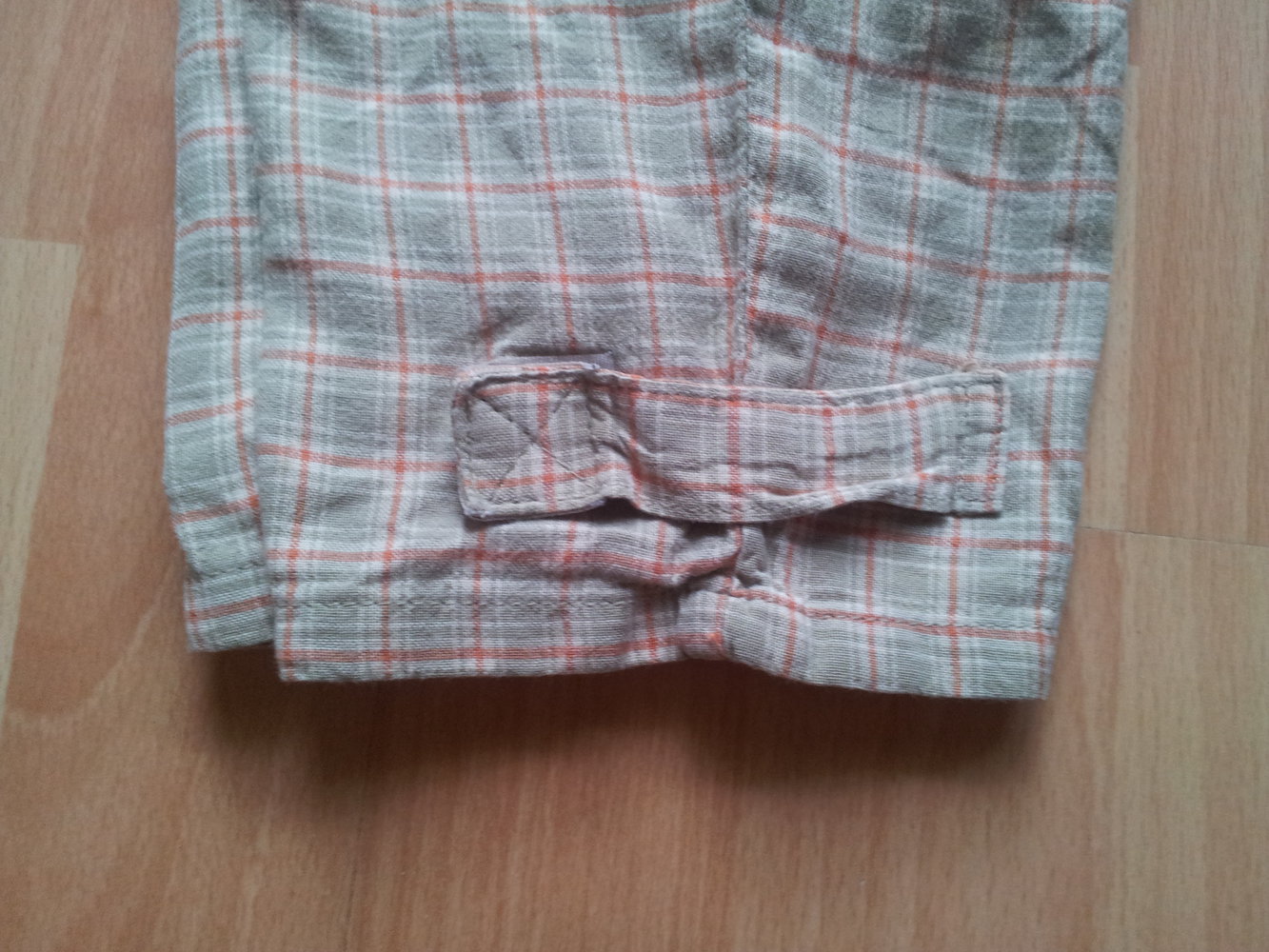 kurze Hose Sommerhose beide orange kariert Gr. 86