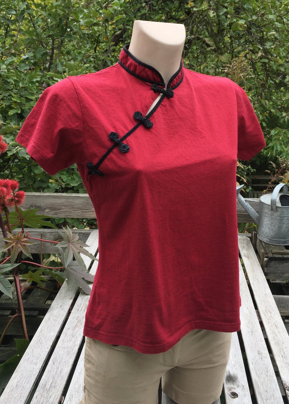 Asia Shirt weinrot Gr. M