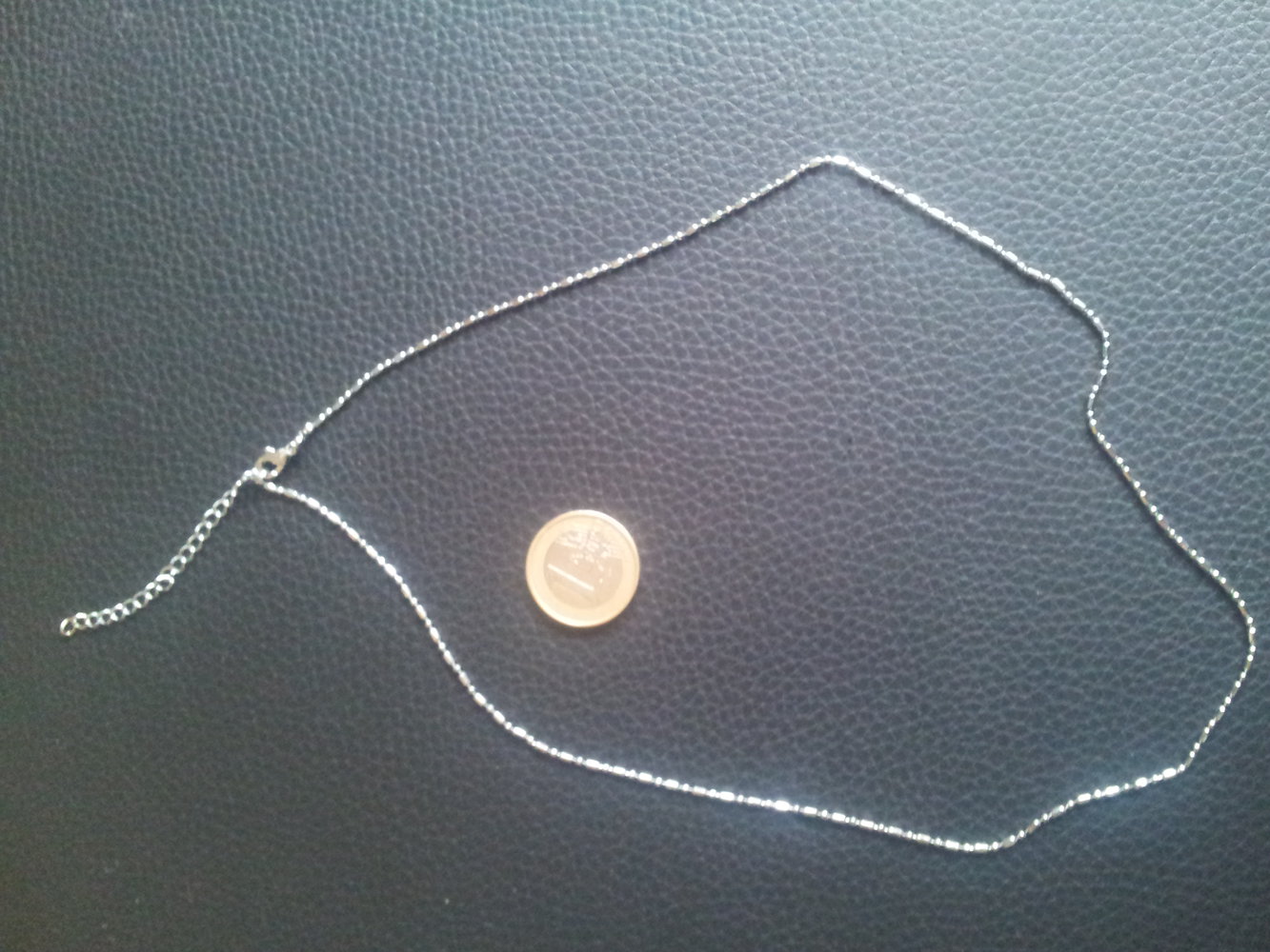 Modeschmuck zarte Kette Kunststoff verstellbar