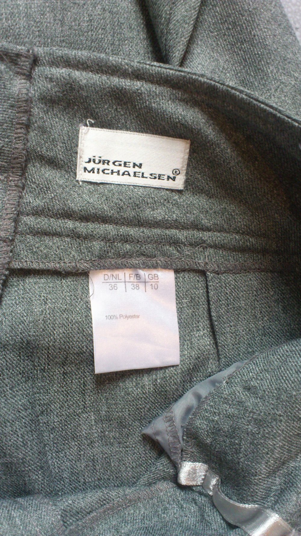 Graue Schlaghose in Größe 36 von Jürgen Michaelsen Büro Buisness schick 