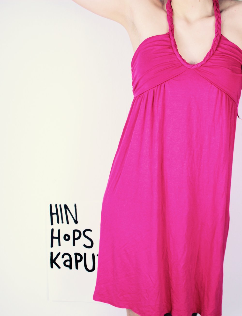 pinkes Partykleid Sommerkleid pink cockrailkleid Strandkleid urlaub partyoutfi