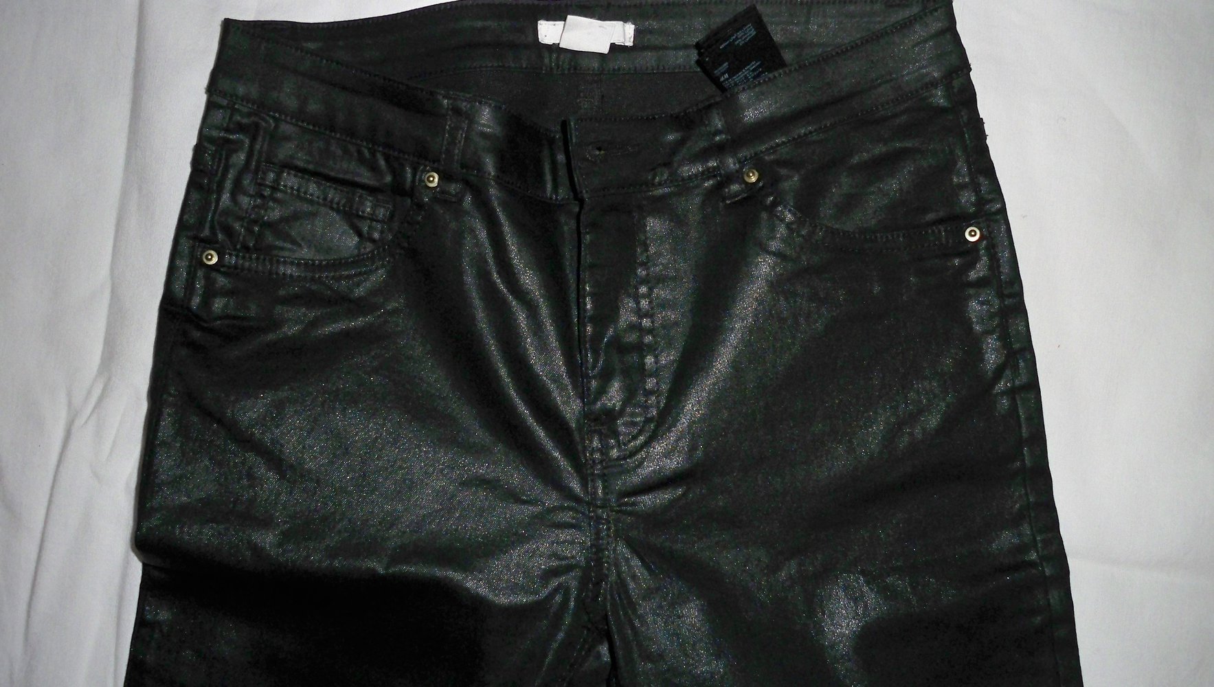 Tolle glänzende schwarze Jeans !