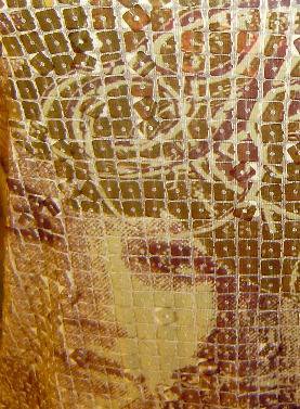 Ausgefallenes Long-Top mit Pailletten in Gün/Khaki ca. Gr. M