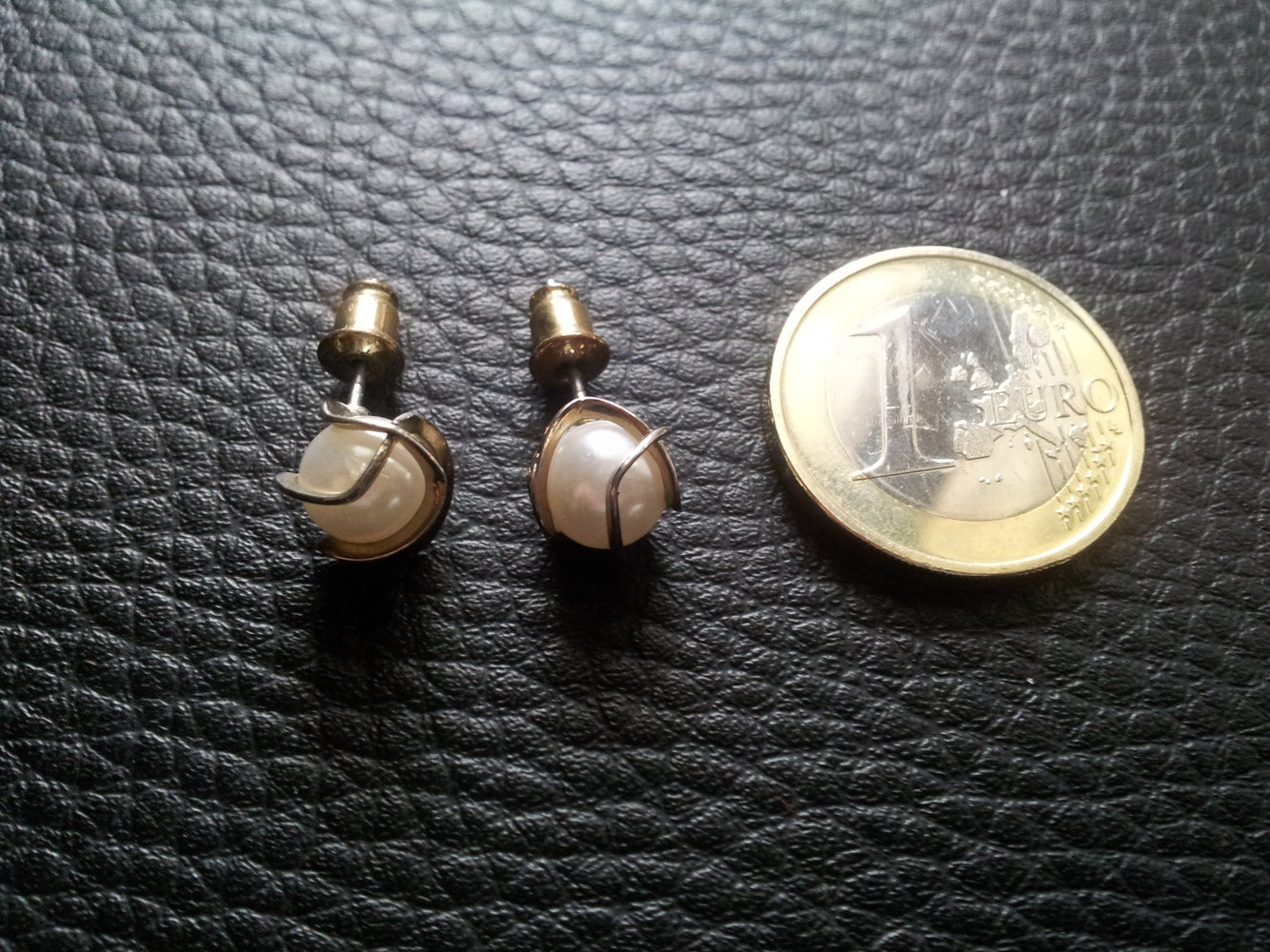 Modeschmuck Ohrringe Ohrstecker Perlen silber