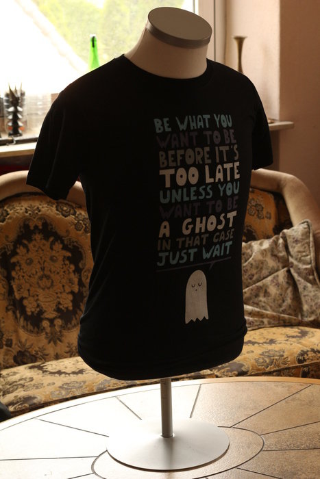 Pac-Man Geist Ghost Shirt Fanart selten schwarz S