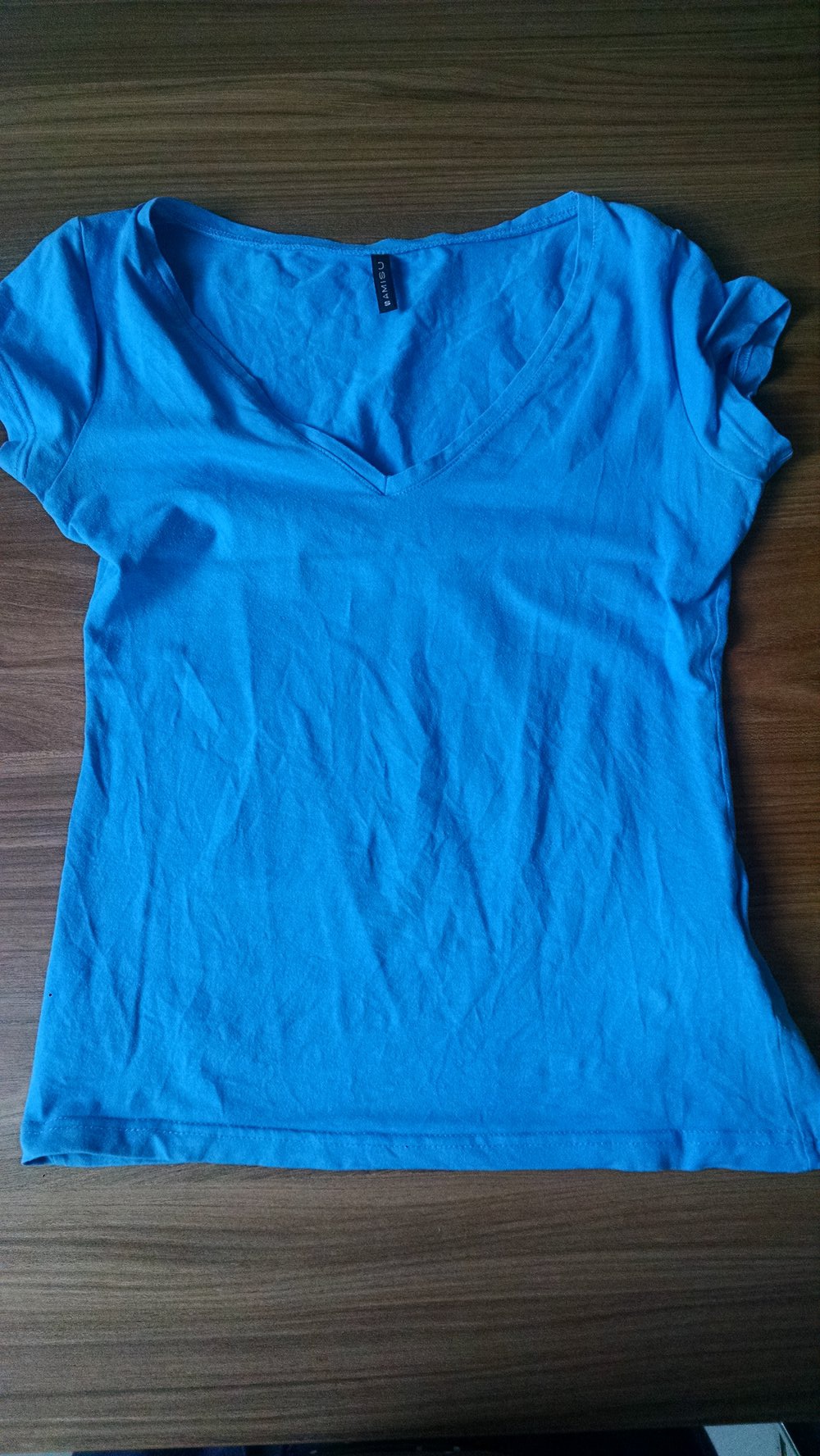 Blaues Basic T-Shirt