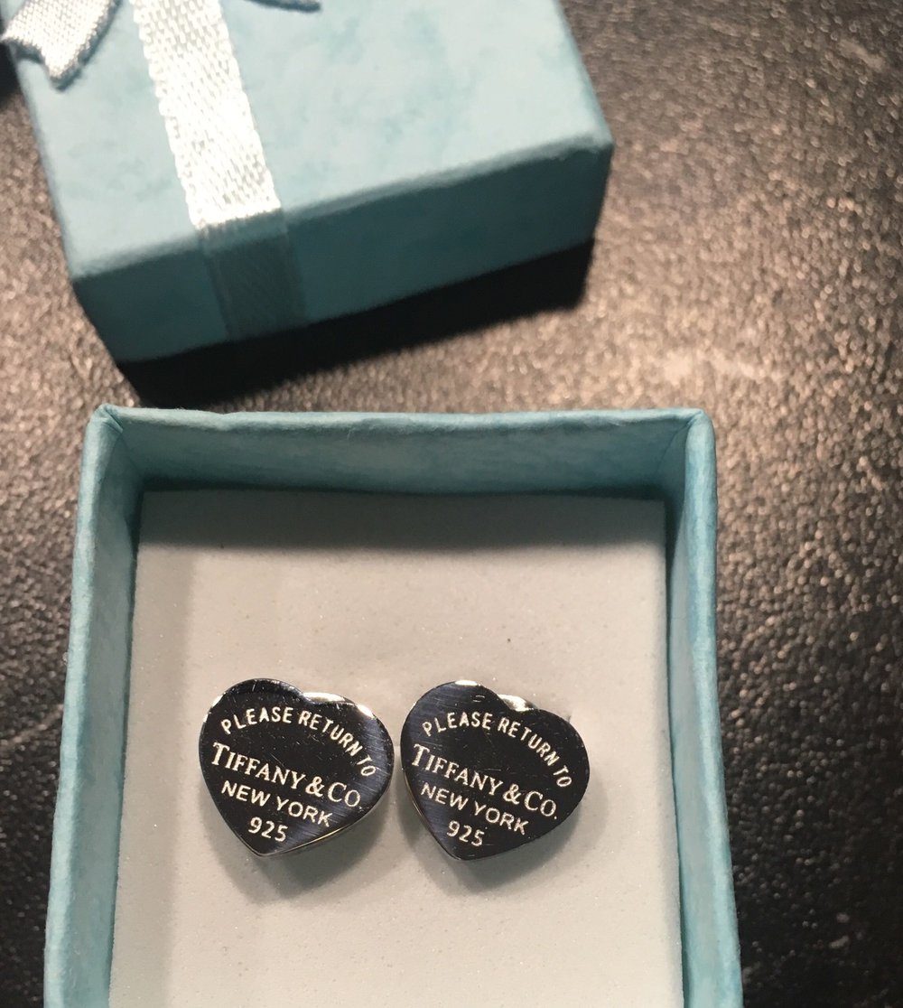 Tiffany & and co Ohrringe Silber Herz Blogger Stecker 