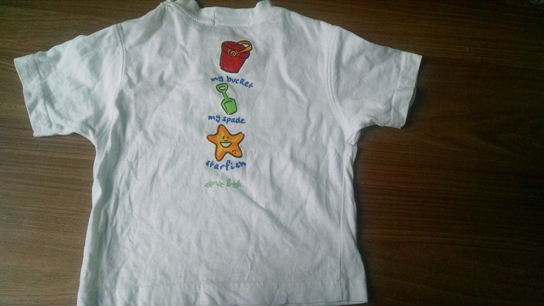 Weißes Baby-T-Shirt Gr. 68/74