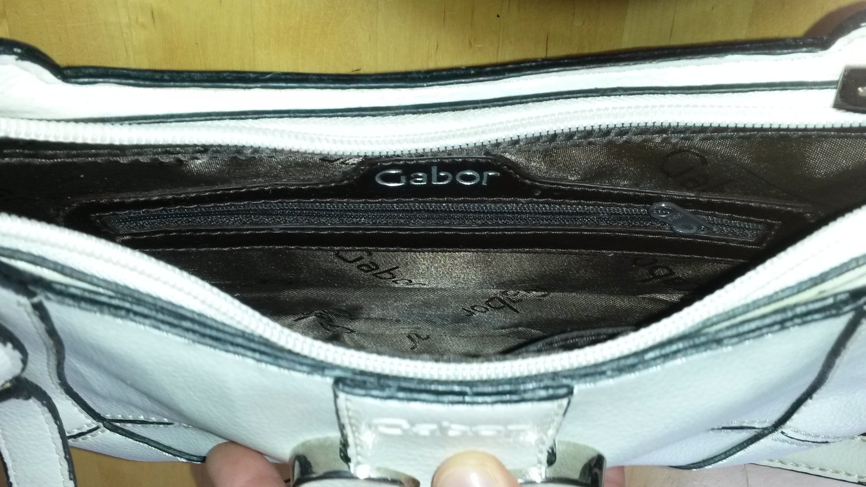 Gabor weiße Schultertasche 