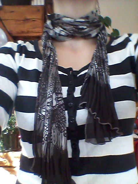 Tuch dünn braun Muster