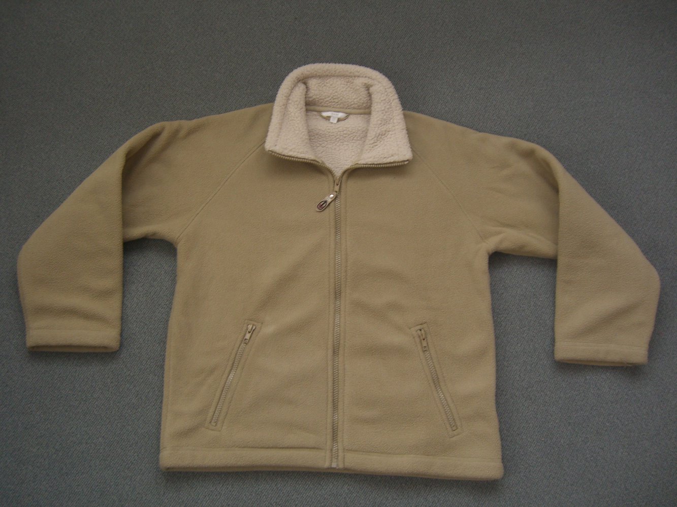 Warme Lammfelljacke, beige