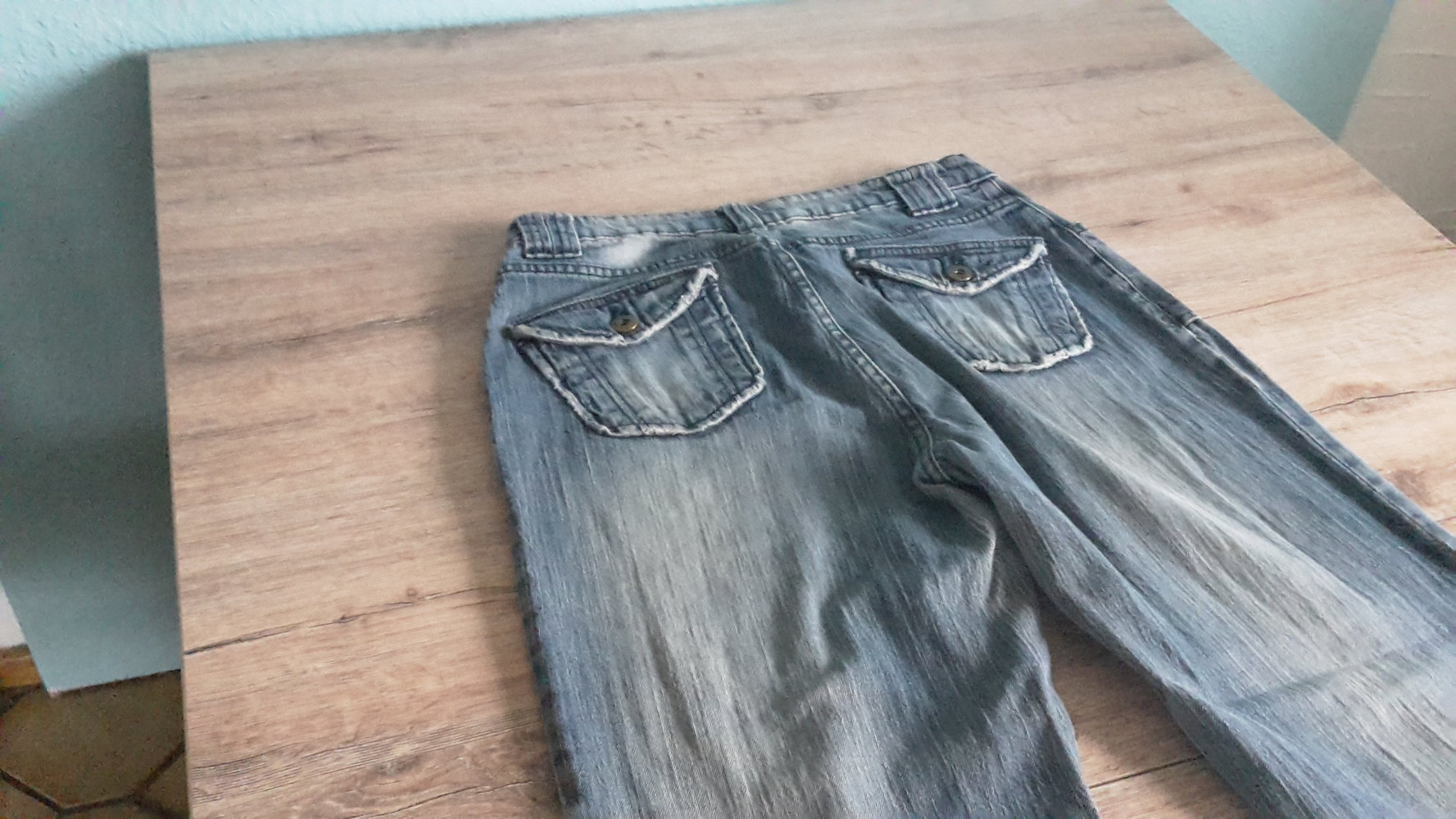 Casablanca Jeans,destroyed, blau, Waschung Gr. 40