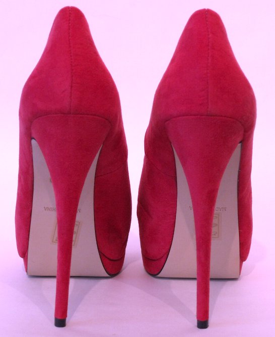 Sexy Plateau Peeptoe Pumps Highheels Gr. 41 (UK 8) pink neu