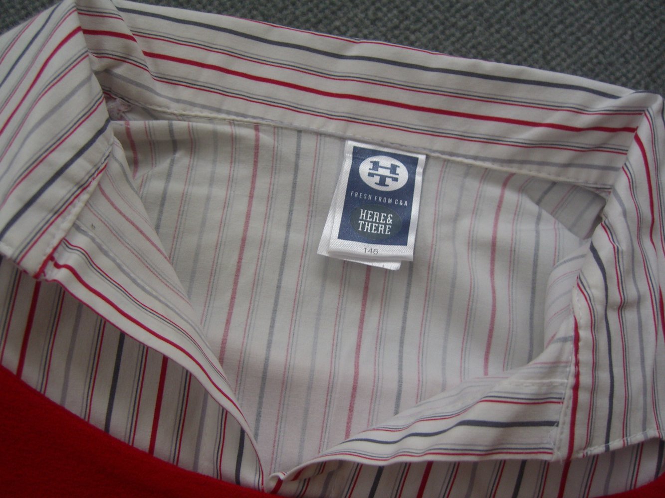 Langarm Shirt mit Bluseneinsatz, von C&A