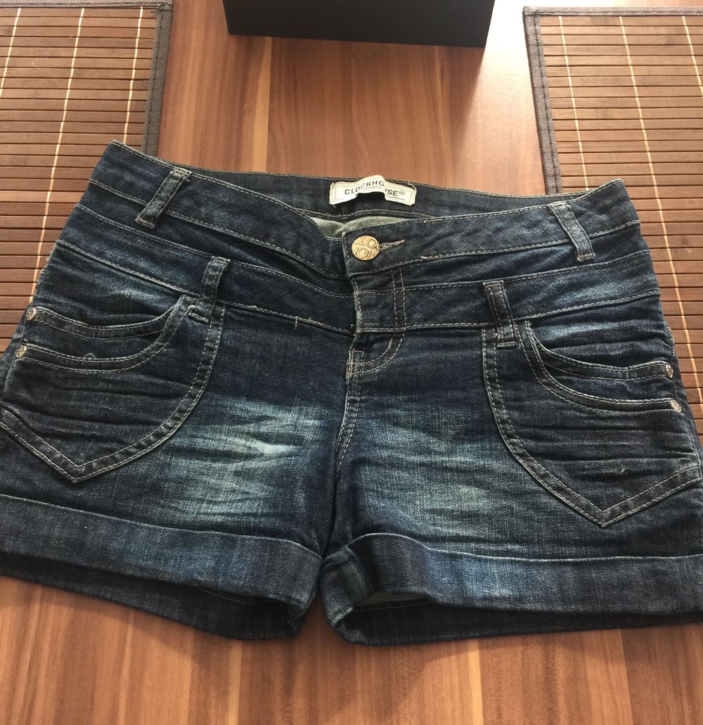 Kurze Jeans dunkelblau 36
