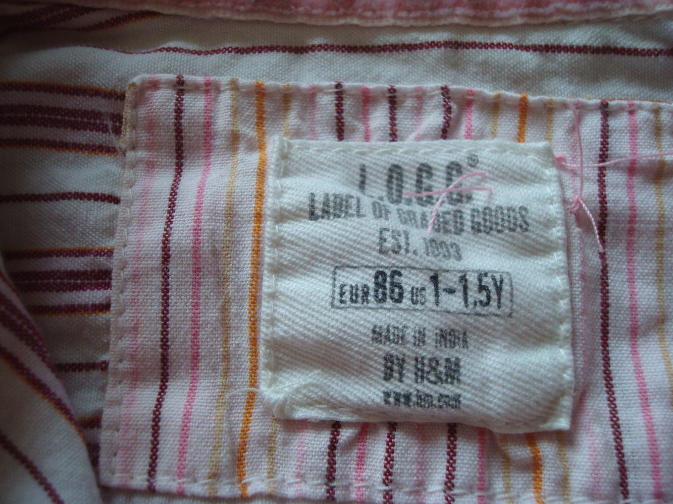 schickes Hemd von H&M L.O.G.G. Gr. 86