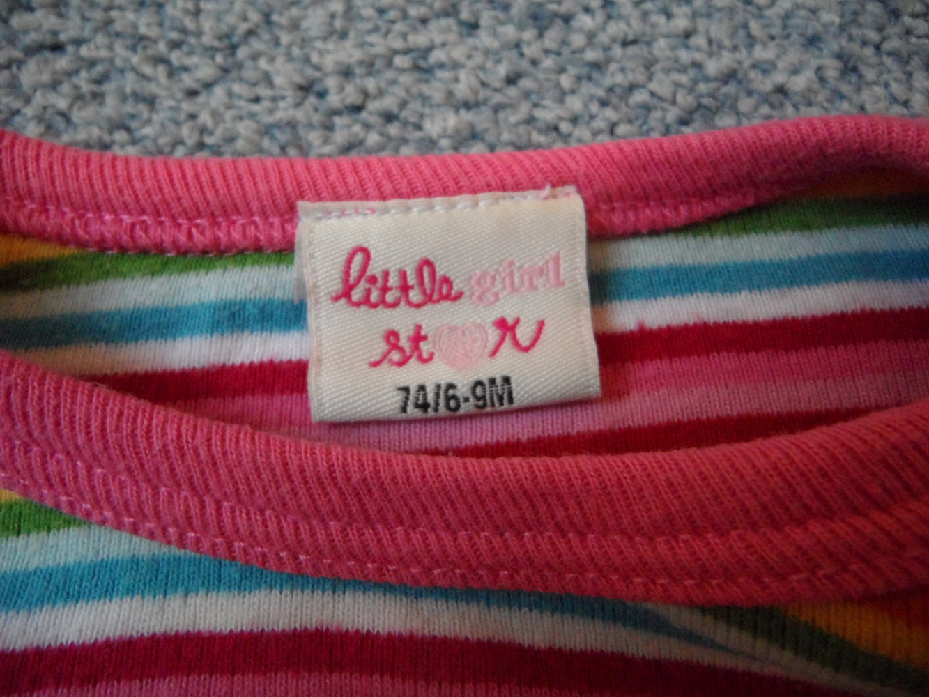 little girl star regenbogenbuntes weiches Langarmshirt