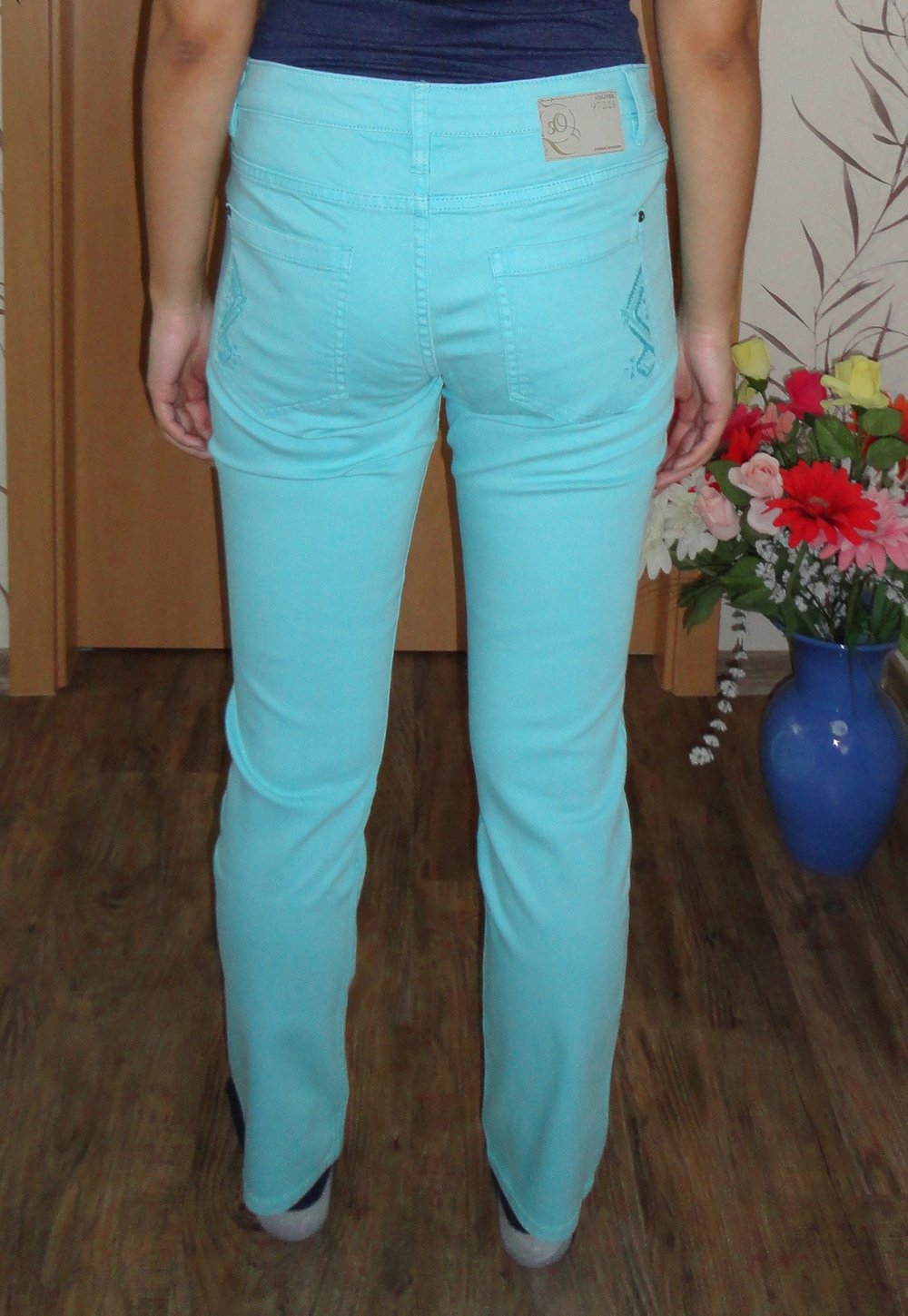 Jeans türkis 7/8 Sommer Hose Basic Denim s.Oliver