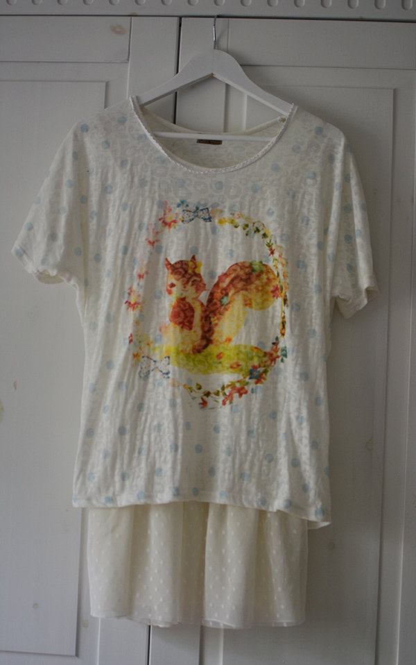 Harajuku Mori Girl / Dolly Kei / Cult Party / Sweet Lolita Shirt UND Unterkleid aus Japan