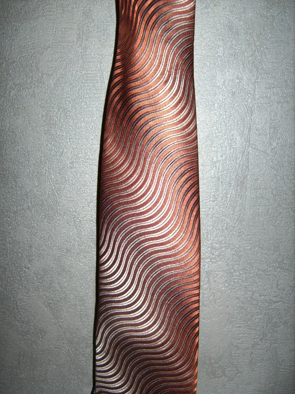 Krawatte, Retro Rostbraun Glamour Herrenkrawatte Bühnen-Accessoire, Uniform 70th, Vintage, Schlips