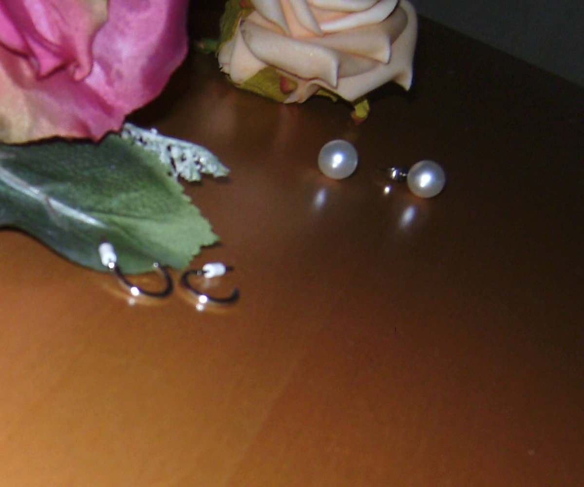 NEU ! Creole, silberfarben, Ohrstecker Halbcreole 1 cm, Modeschmuck ungetragen