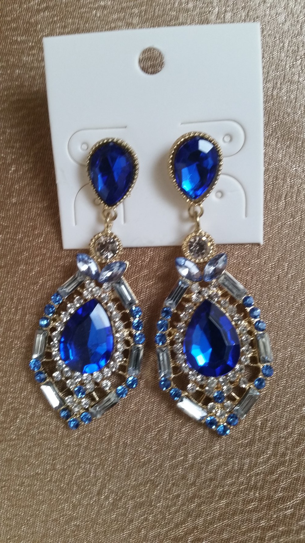 +++ Glamour Ohrringe. Blau. +++