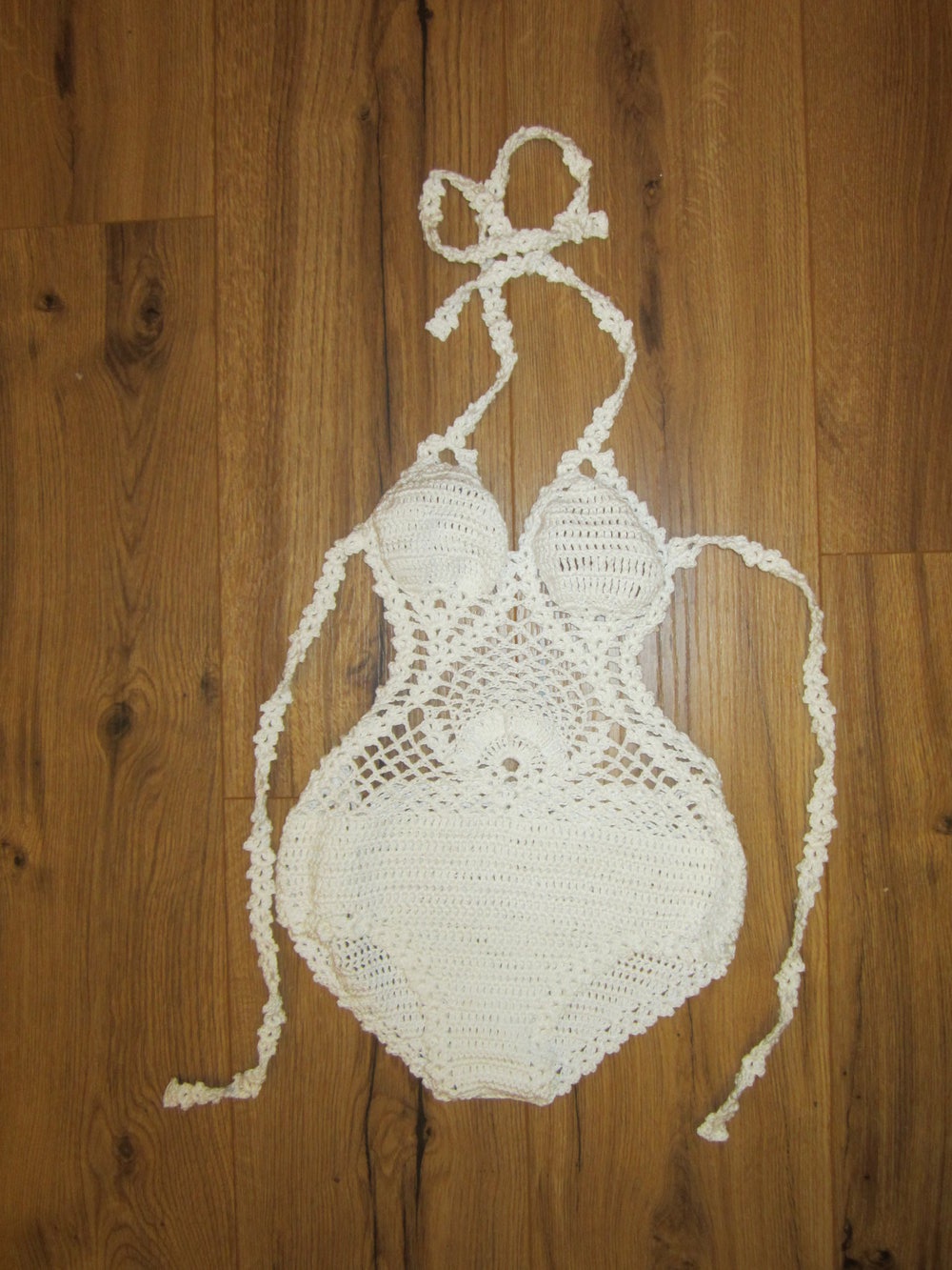 Crochet Häkel Monokini, heißer Badeanzug, sexy Swimwear XS 34