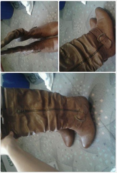 Dunkelbraune Stiefel winter herbst größe 39