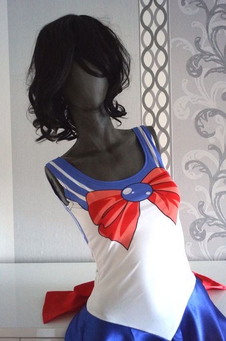 Sailor Moon Kleid zum Cosplay Alltag Halloween Kostüm M 38 evtl. S 36 und XL 42 auch für L 40 Manga Anime Fasching