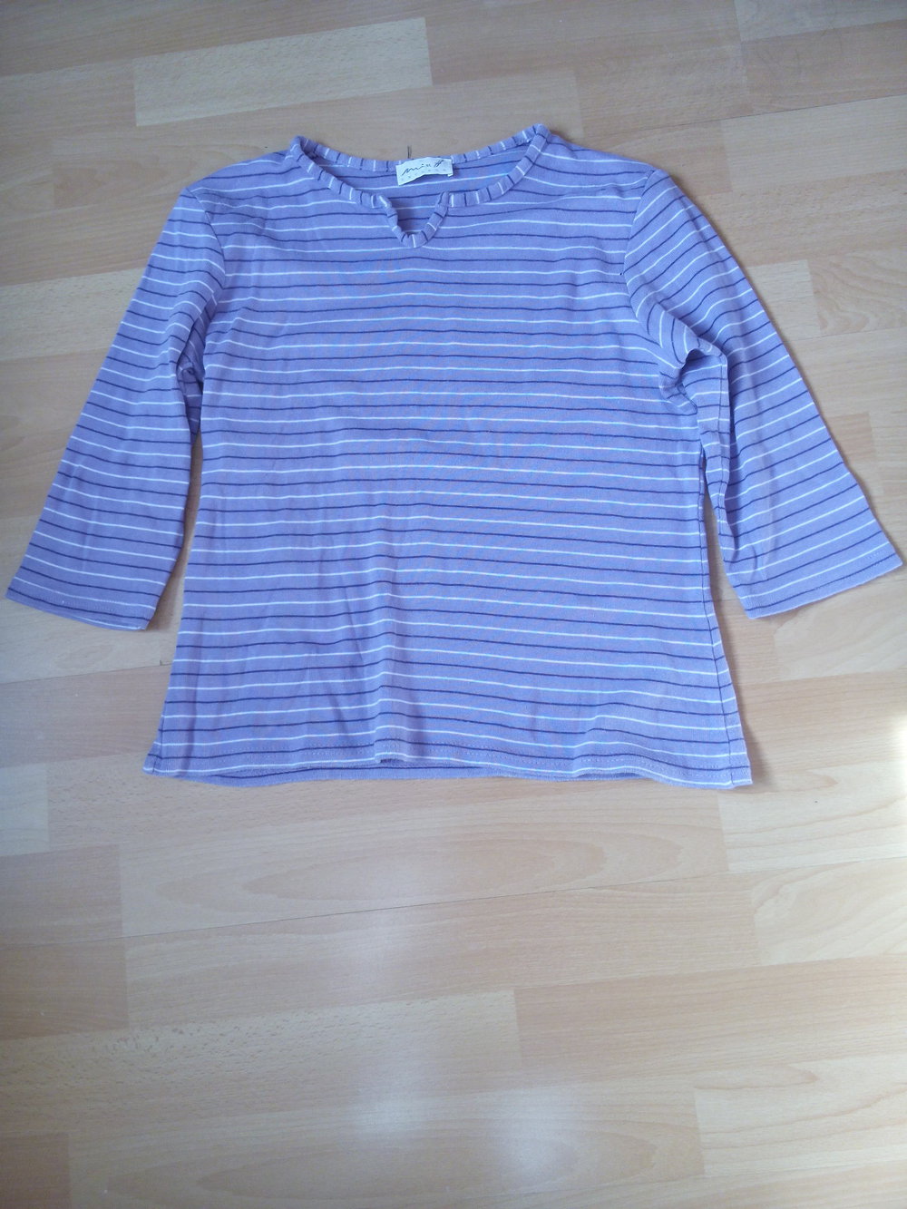 lila Streifenshirt Miss H