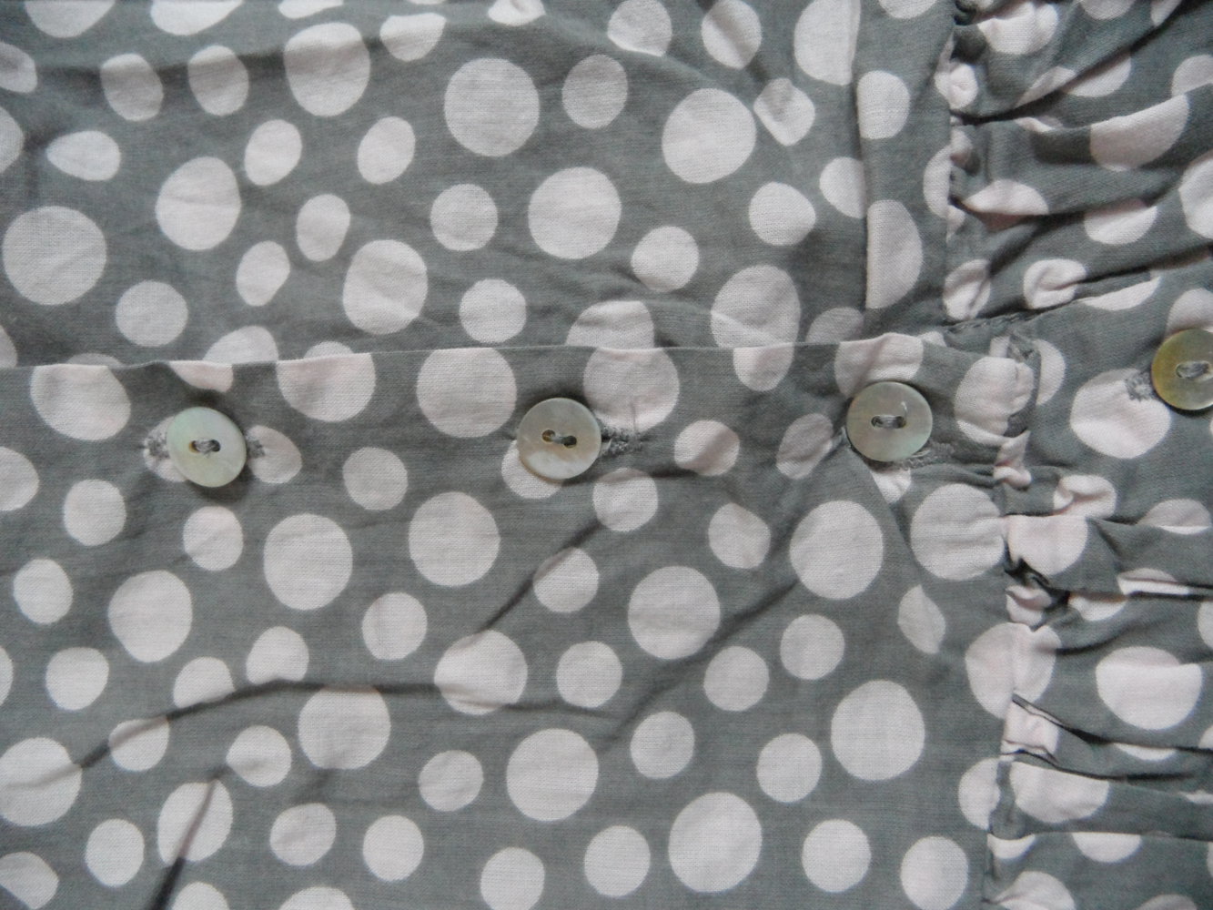 dünne Tunika Bluse für den Sommer Benetton XXS 100 cm Punkte Polka Dots