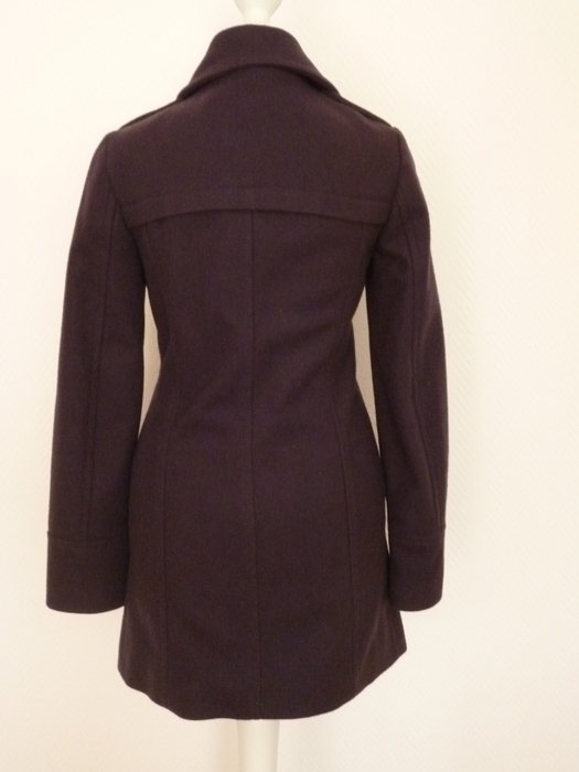 Sisley Mantel Wollmantel lila violett Jacke