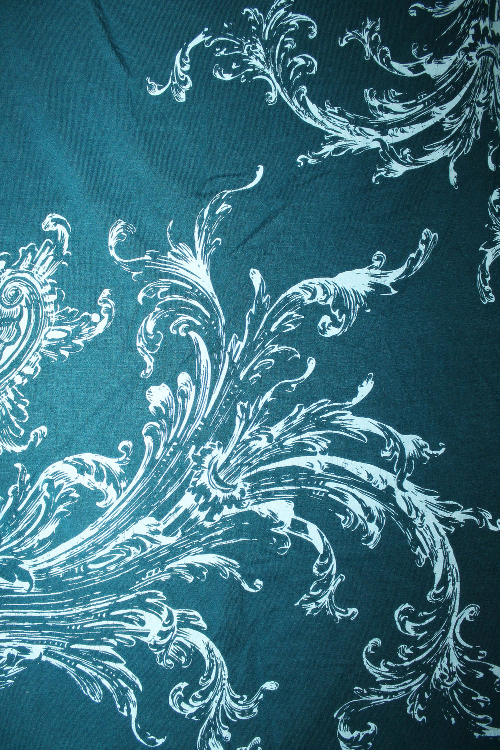 schönes Oberteil / Top / T-shirt mit Aufdruck in petrol